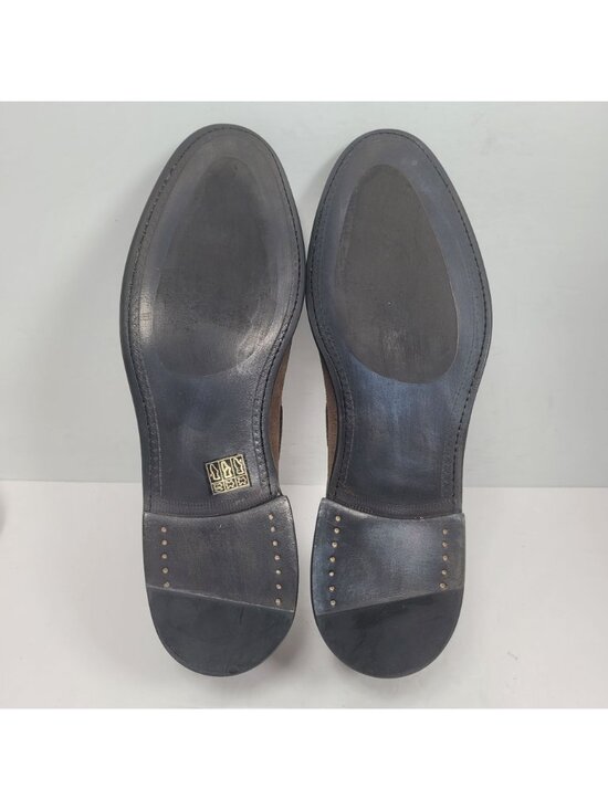 Hall Madden Men\'s Brown Suede Tassel Loafers Dress Shoes US Size 11 EU 44